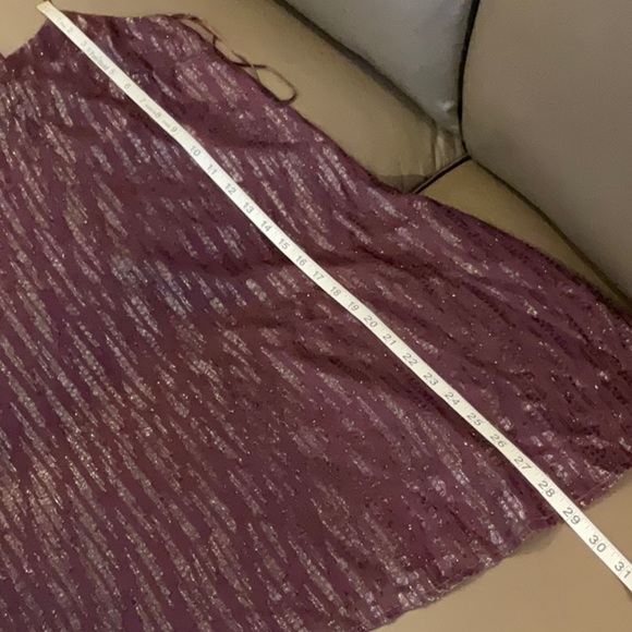 Francesca’s Collections | Purple “Zelda” Shimmer Mini Shift Dress - Picture 11 of 13